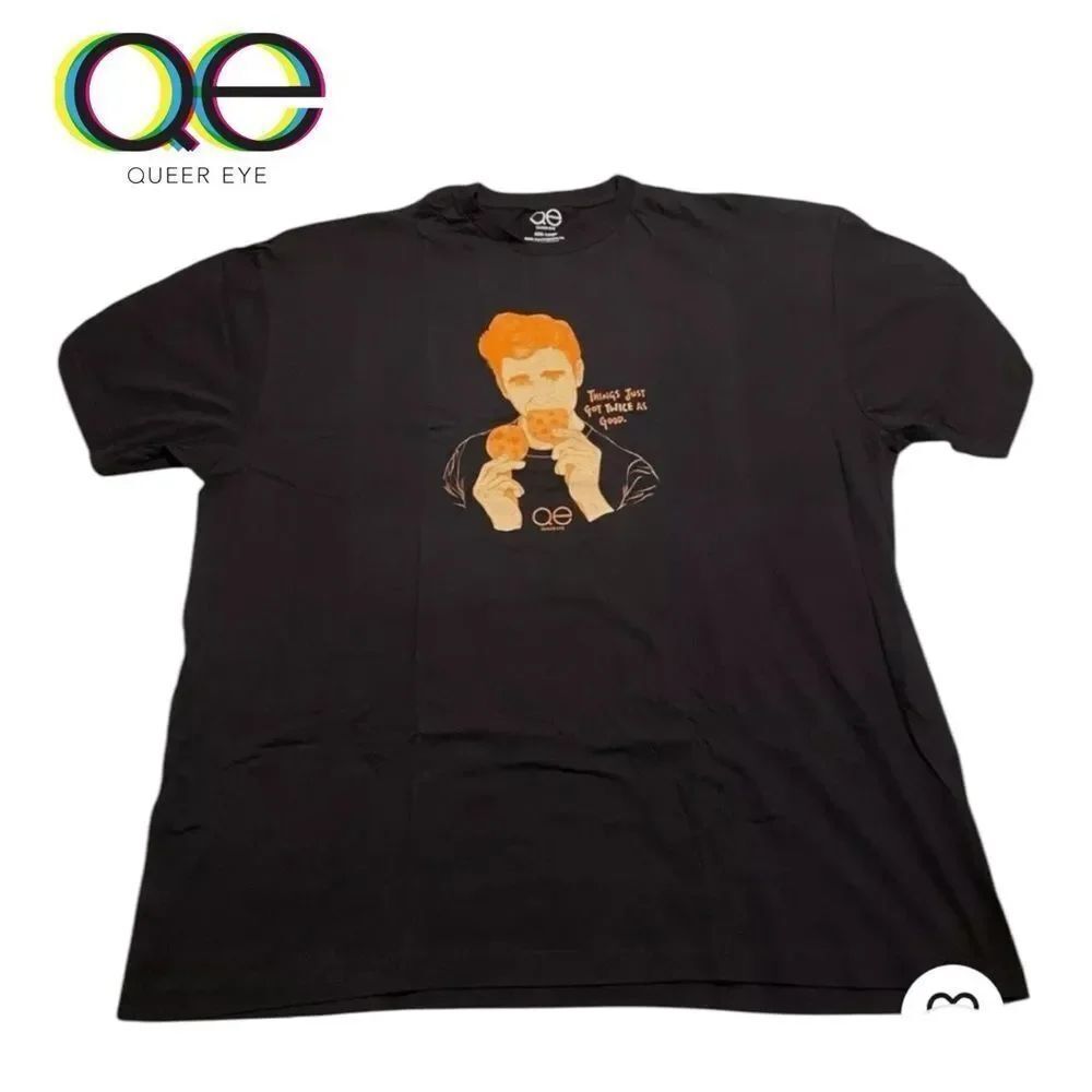 NWT Queer Eye Twice as Good Black Tee Shirt T-Shirt XS